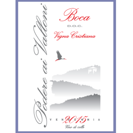 Boca doc Vigna Cristiana 2015 label