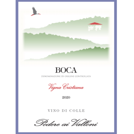 Boca doc Vigna Cristiana 2020 label