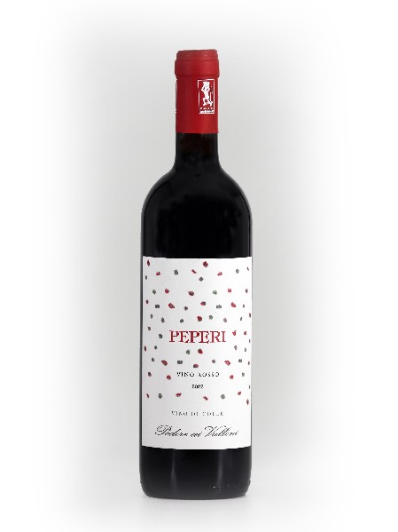 Bottiglia di Vino Rosso Bio Pèperi Podere ai Valloni